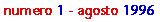 Numero uno- Agosto 1996